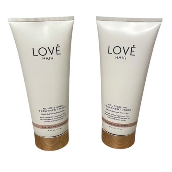 NEW Bundle of 2 Love Hair Nourishing Treatment Masks 100% Plant-Based - Picture 1 of 10